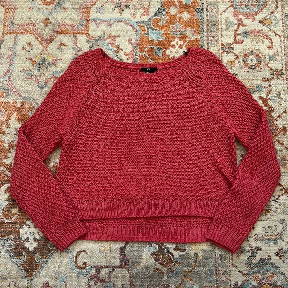 H&M Knitted Cropped Sweater 